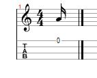 sixteenth note ukulele standard notation