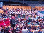 The Mahalo Army: a section of the Kiwileles in action at the second annual New Zealand Ukulele Festival.