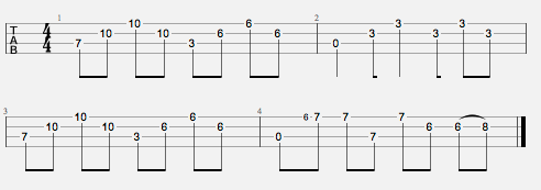 heart shaped box bass tab